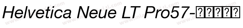 Helvetica Neue LT Pro57字体转换